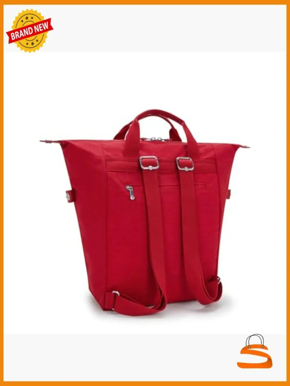 Nylon Fashion Backpack with Laptop Compartment Lightweight Travel Bag